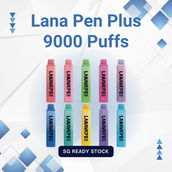 Lana Pen Plus 9000 Puffs disposable vape device with LED light base