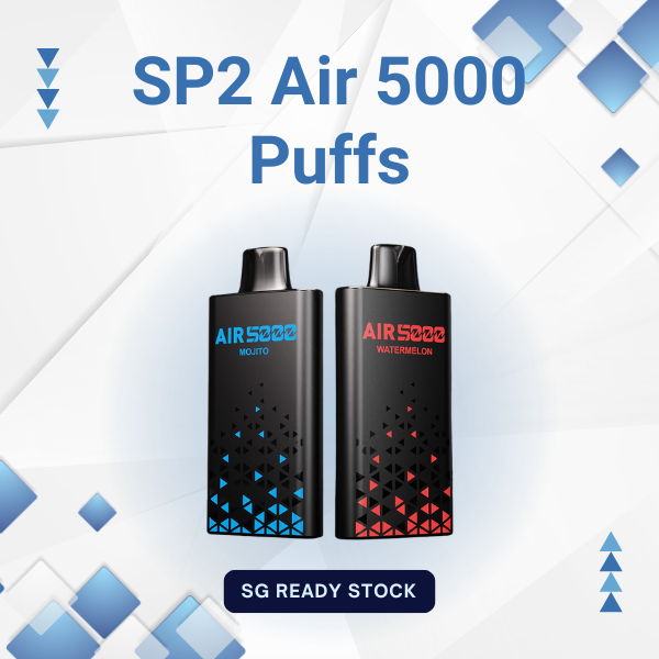 SP2 Air 5000 Puffs disposable vape device with adjustable airflow