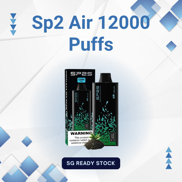 Sp2 Air 12000 Puffs rechargeable disposable vape with mesh coil