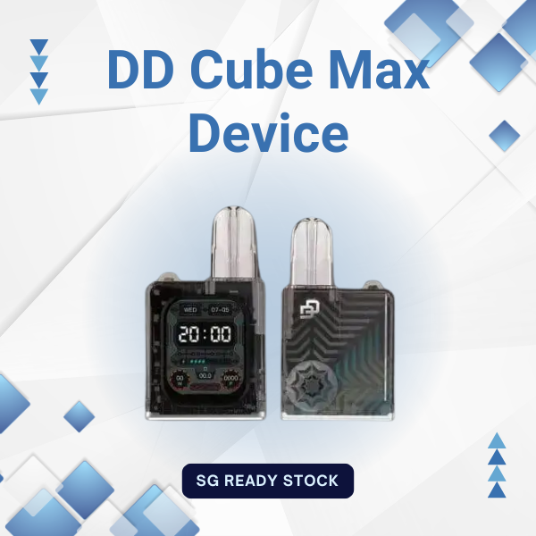 DD Cube Max Smart Vape Device with Bluetooth Music and Dual Pod Adapter Support