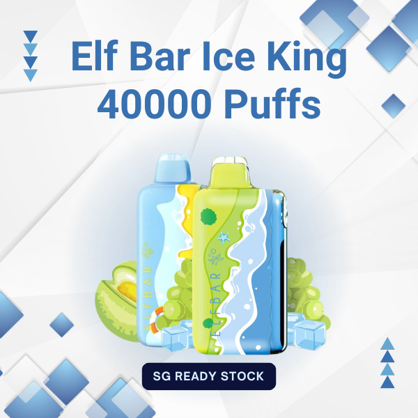 Elf Bar Ice King 40000 Puffs Disposable Vape Device in Front View