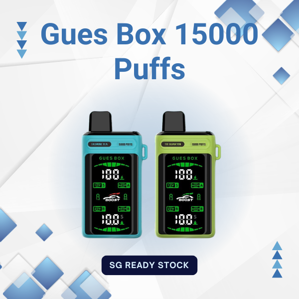 Gues Box 15000 Puffs disposable vape device with sleek design