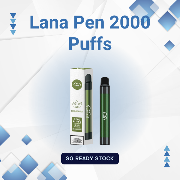 Lana Pen 2000 Puffs mouthpiece and sleek body design