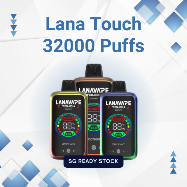 Lana Touch 32000 Puffs disposable vape with interactive touchscreen