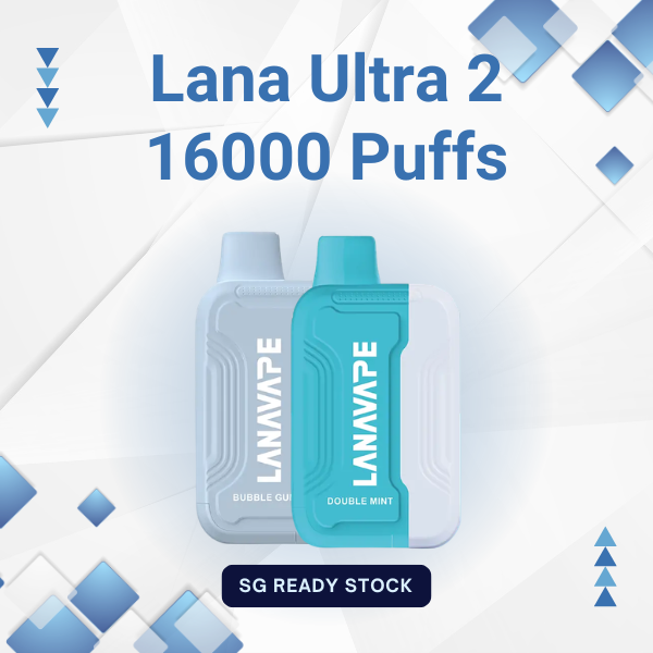 Lana Ultra 2 16000 Puffs rechargeable disposable vape device in various colors