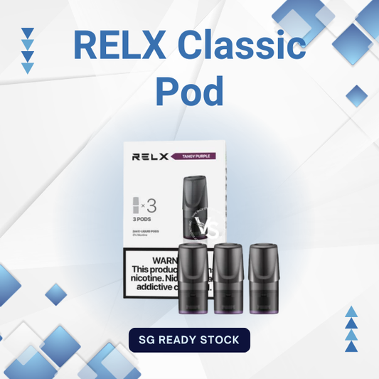 RELX Classic Pod original packaging and flavor pod
