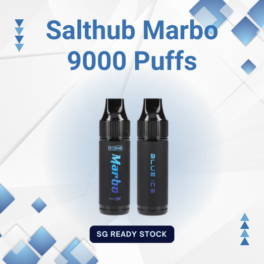 Salthub Marbo 9000 Puffs disposable vape device with sleek design and Type-C port