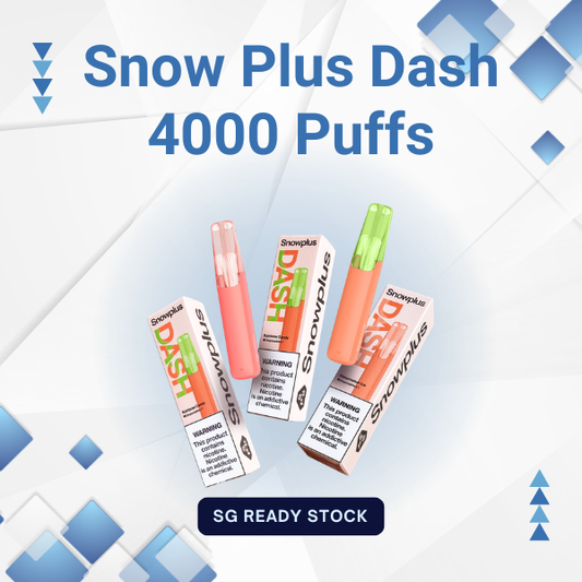 Snow Plus Dash 4000 Puffs Disposable Vape Device Front View