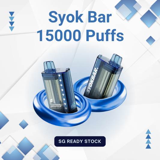 Syok Bar 15000 Puffs disposable vape device in various colors