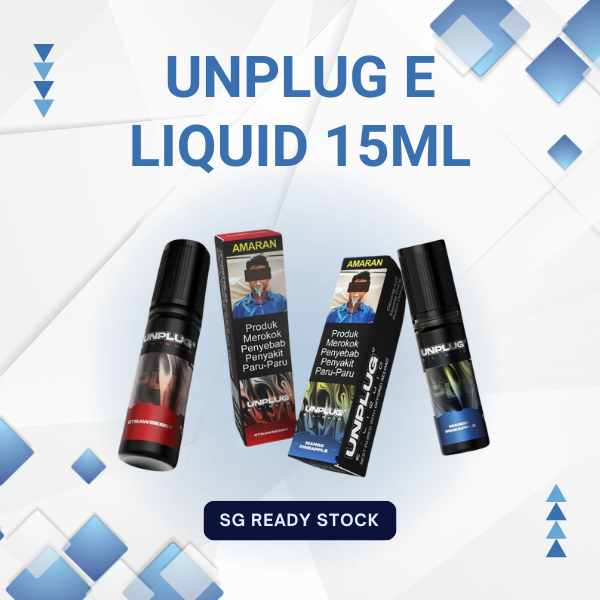 ASDF UNPLUG E-Liquid 15ML bottle for Offgrid Reload Cartridge refill