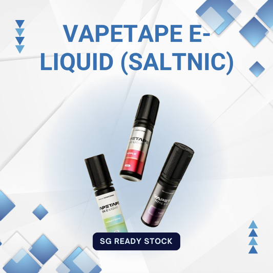 Vapetape Saltnic E-Liquid 15ml 10mg nicotine salt juice bottle by ASDF for open pod systems