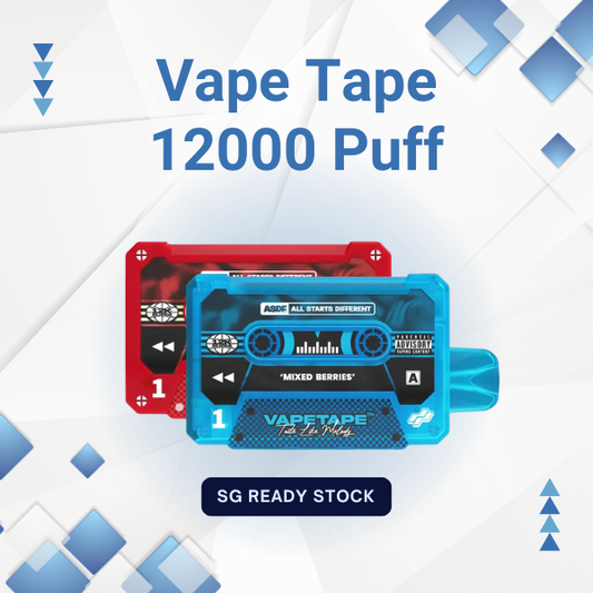 Vape Tape 12000 Puffs Disposable Device with Mesh Coil and Type-C Charging Port