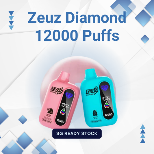 Zeuz Diamond 12000 Puffs disposable vape with diamond texture design.