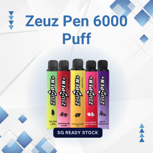 Zeuz Pen 6000 Puffs Disposable Vape Device - Front View